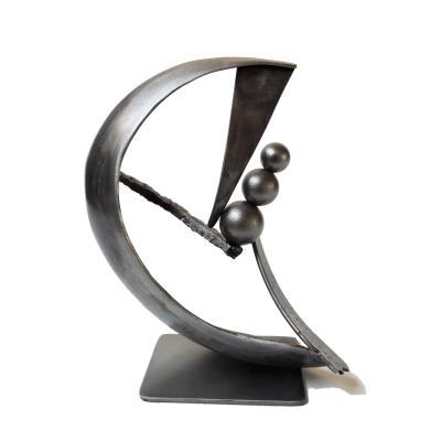 Collection privée - Cette sculpture  n'est plus disponible à la vente - Métal - Hauteur21,5 cm   largeur19 cm  profondeur 9cm