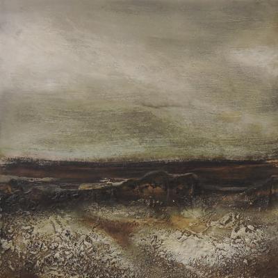 Peinture sur médium 35 cm / 35 cm