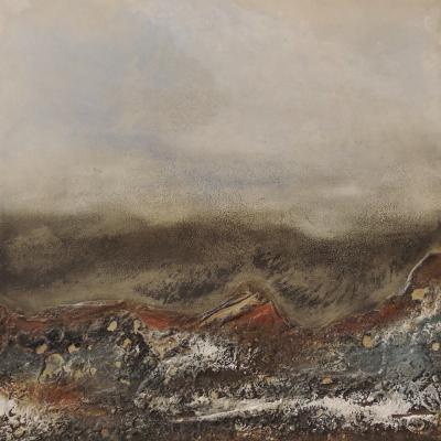 Peinture sur médium 35 cm / 35 